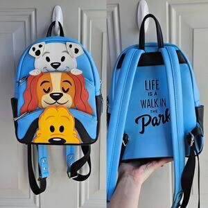 Loungefly Disney Parks Disney Dogs Figural Mini Backpack Rolly Lady Pluto